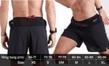  Quần Chạy Bộ Nam T8 Men's Sherpa Shorts - White logo 