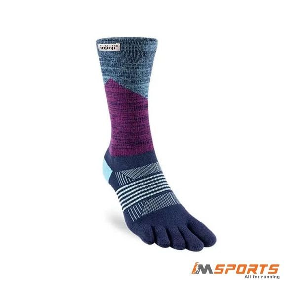 Tất Xỏ Ngón Chạy Địa Hình Injinji Women Trail Midweight Crew - twilight