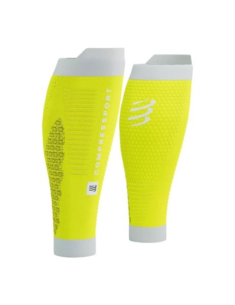 Bó Bắp Chân Compressport Calf R2 3.0 - Safety Yellow/White
