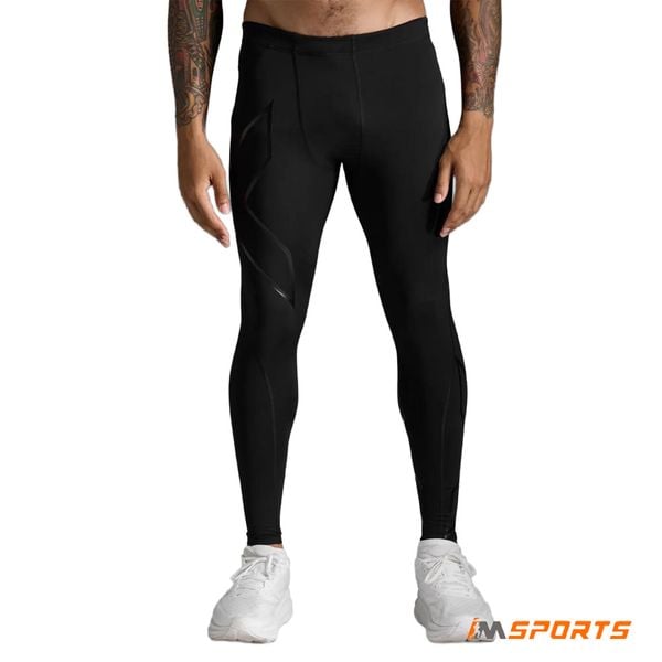 Quần Dài Bó Cơ Nam 2Xu Core Compression - BLK/BLK