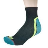  Tất Chạy Bộ 1000 Mile Activ QTR Repreve - Black/Fluo /Teal 