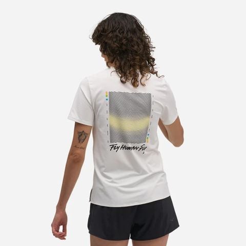 Áo Thun Nữ Hoka Everyrun Short-Sleeve Joy Printed - WHTM