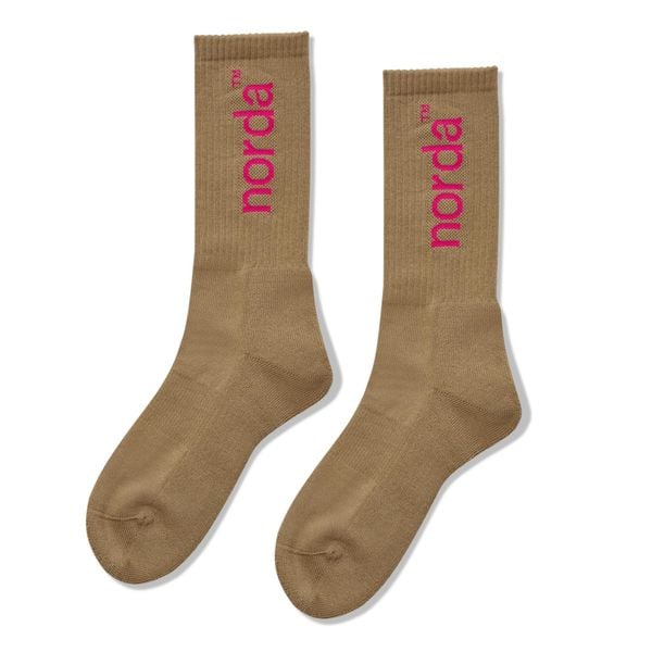 Tất Thể Thao Norda Retro Sock - Pink Fudge