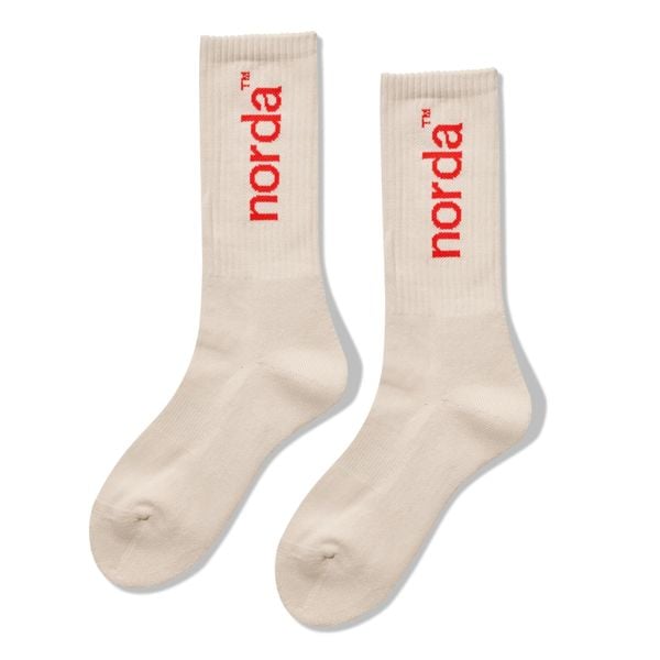 Tất Thể Thao Norda Retro Sock - Cream
