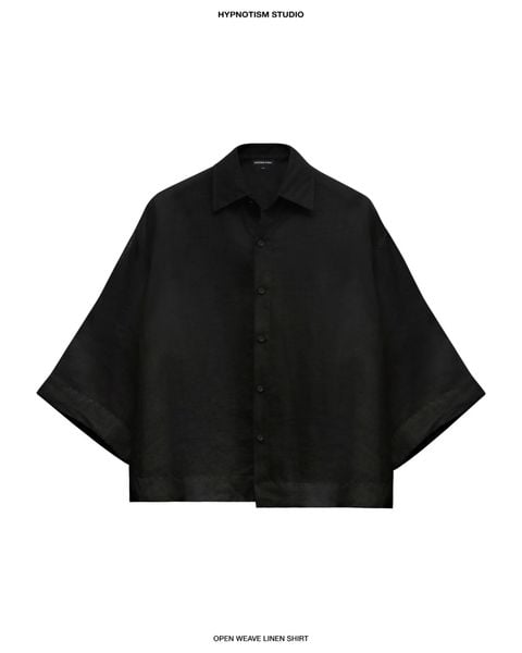  OPEN WEAVE LINEN SHIRTS 