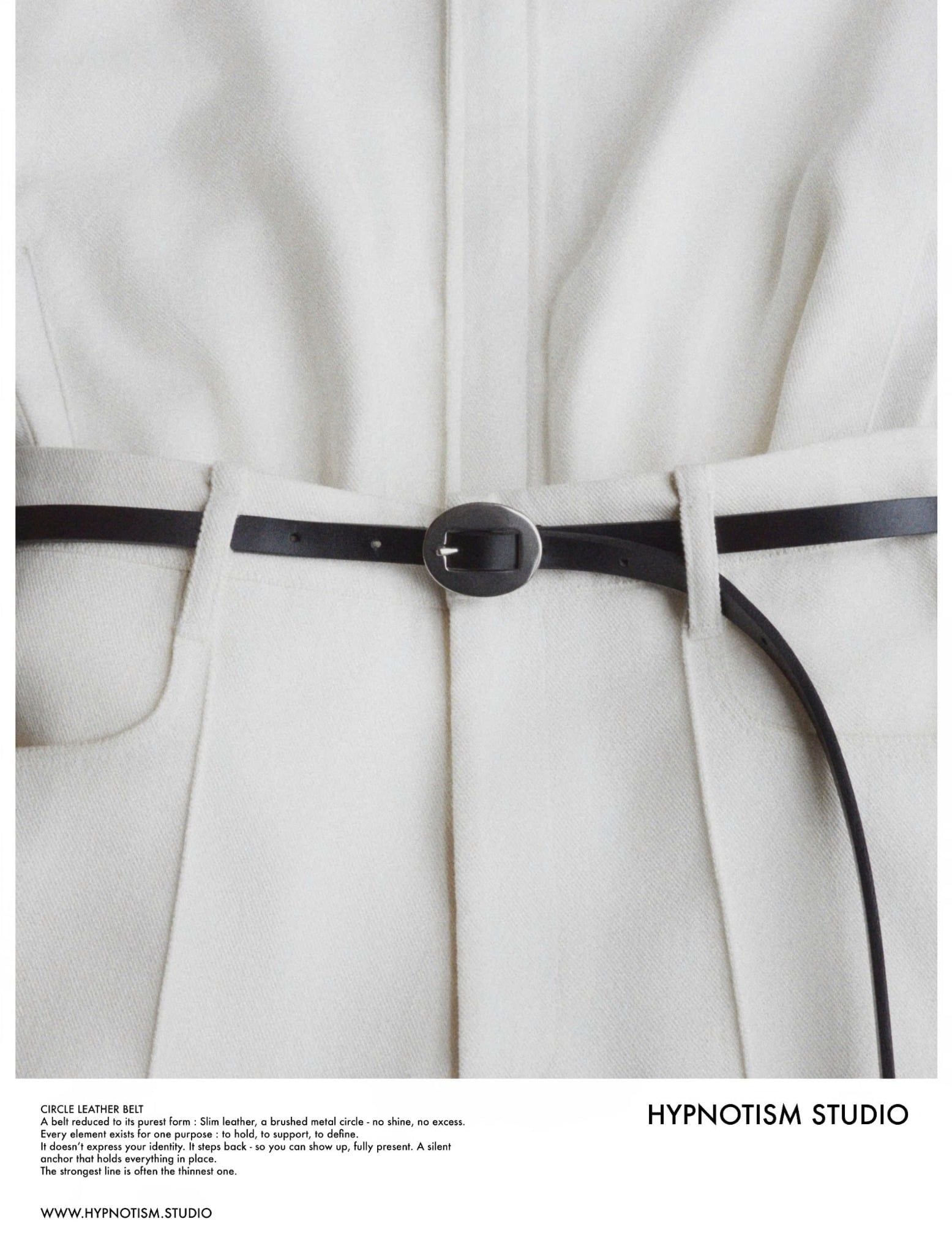  CIRCLE LEATHER BELT 