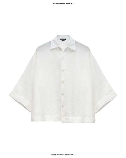  OPEN WEAVE LINEN SHIRTS 