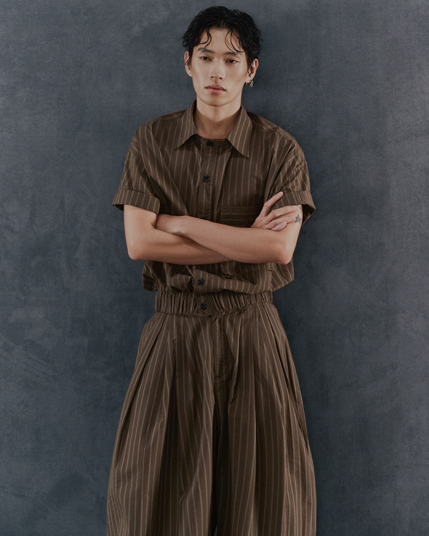  STRIPED BAND SHIRT 
