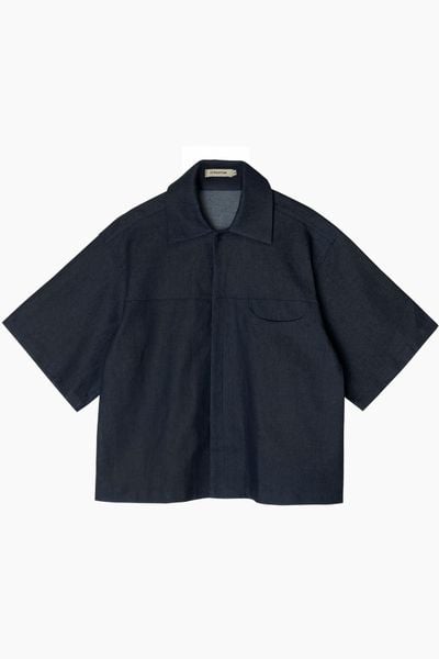  HALF CIRCLE DENIM SHIRT 