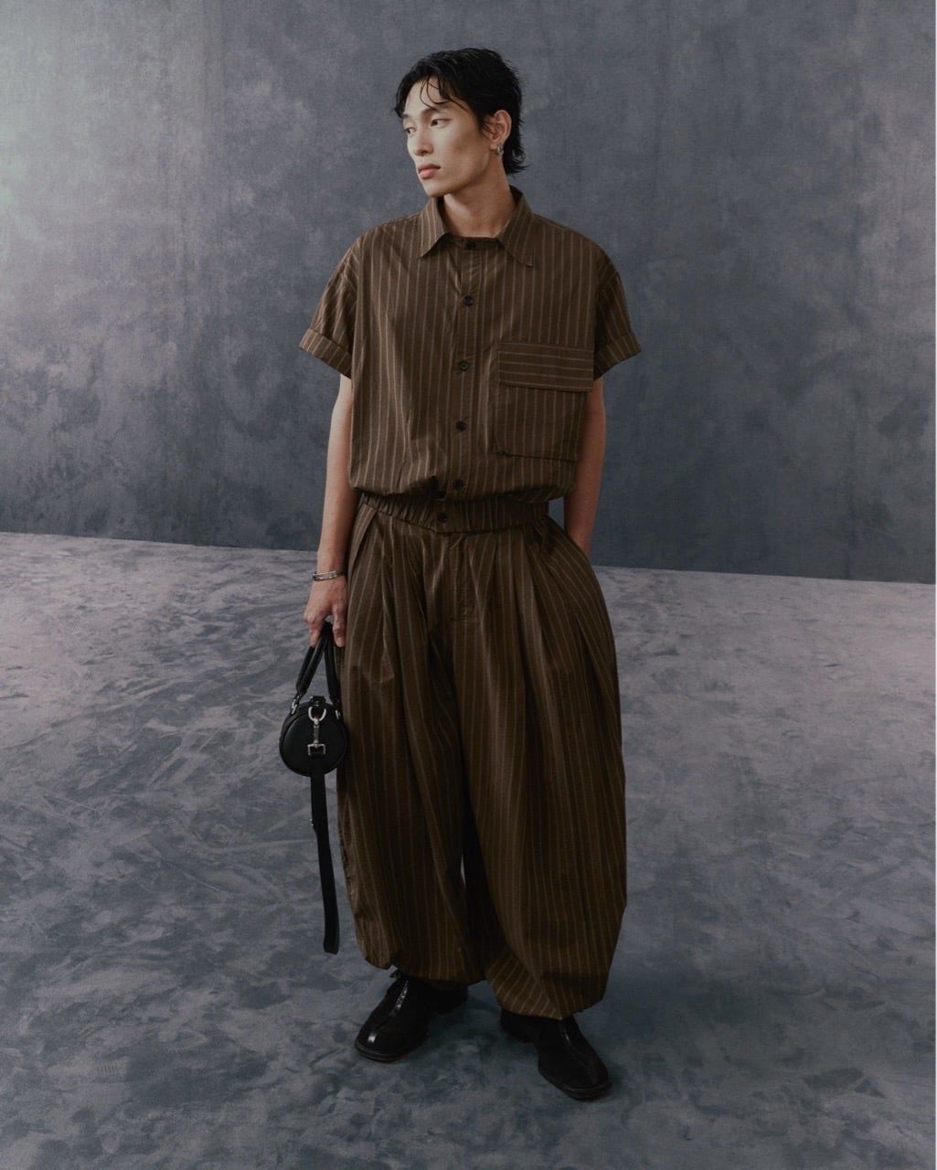  PUFF STRIPED PANTS 