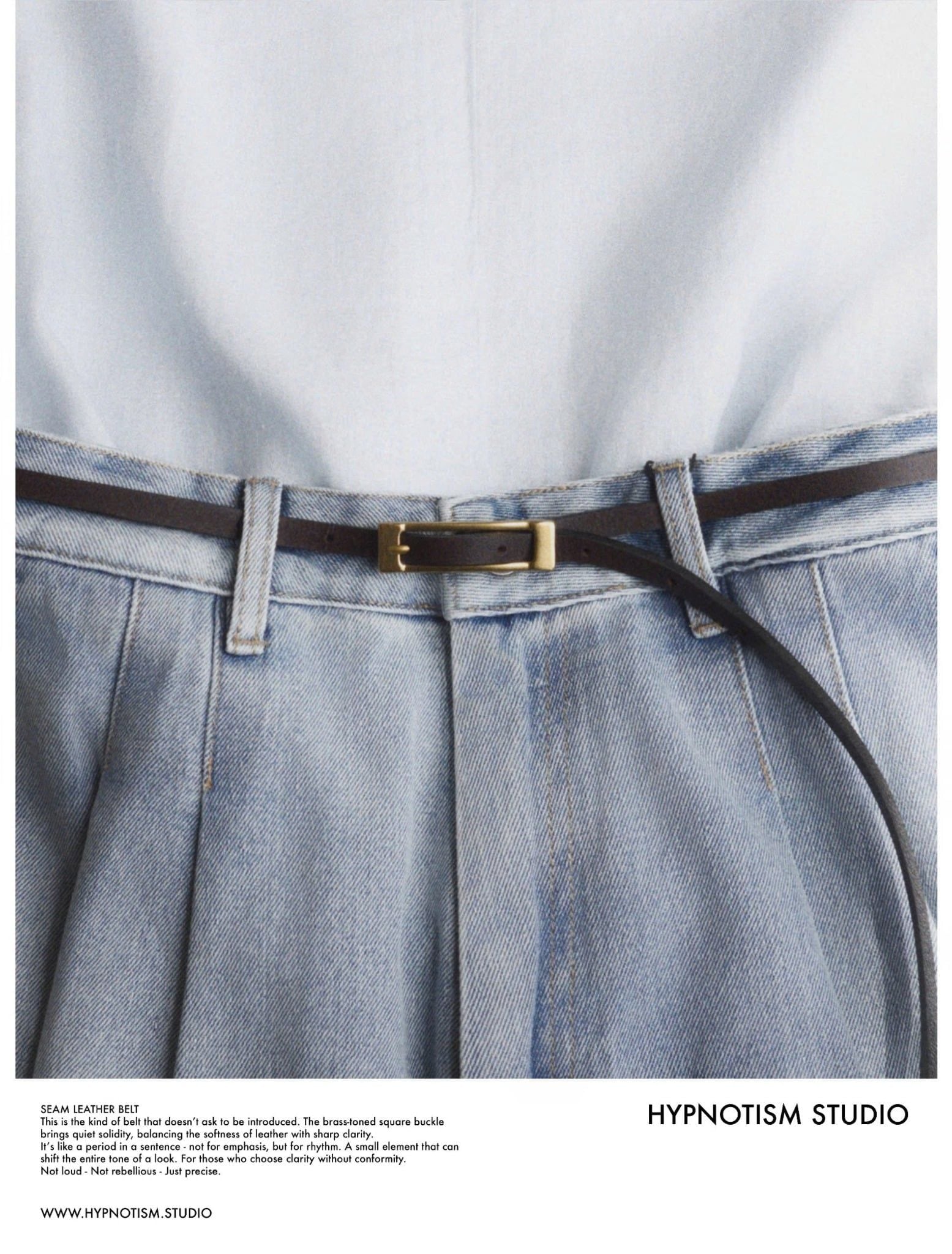  SEAM LEATHER BELT 