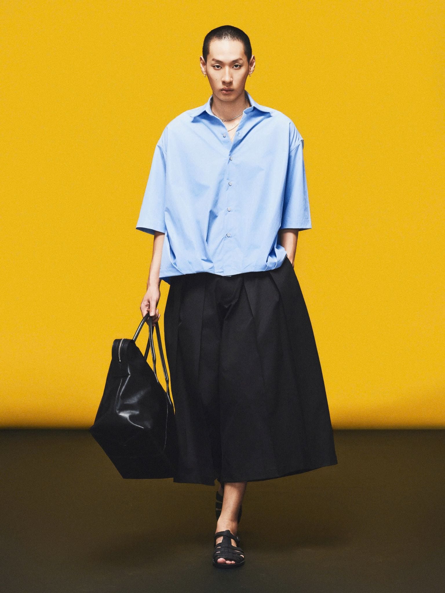 OVERLAP CULOTTE PANTS 
