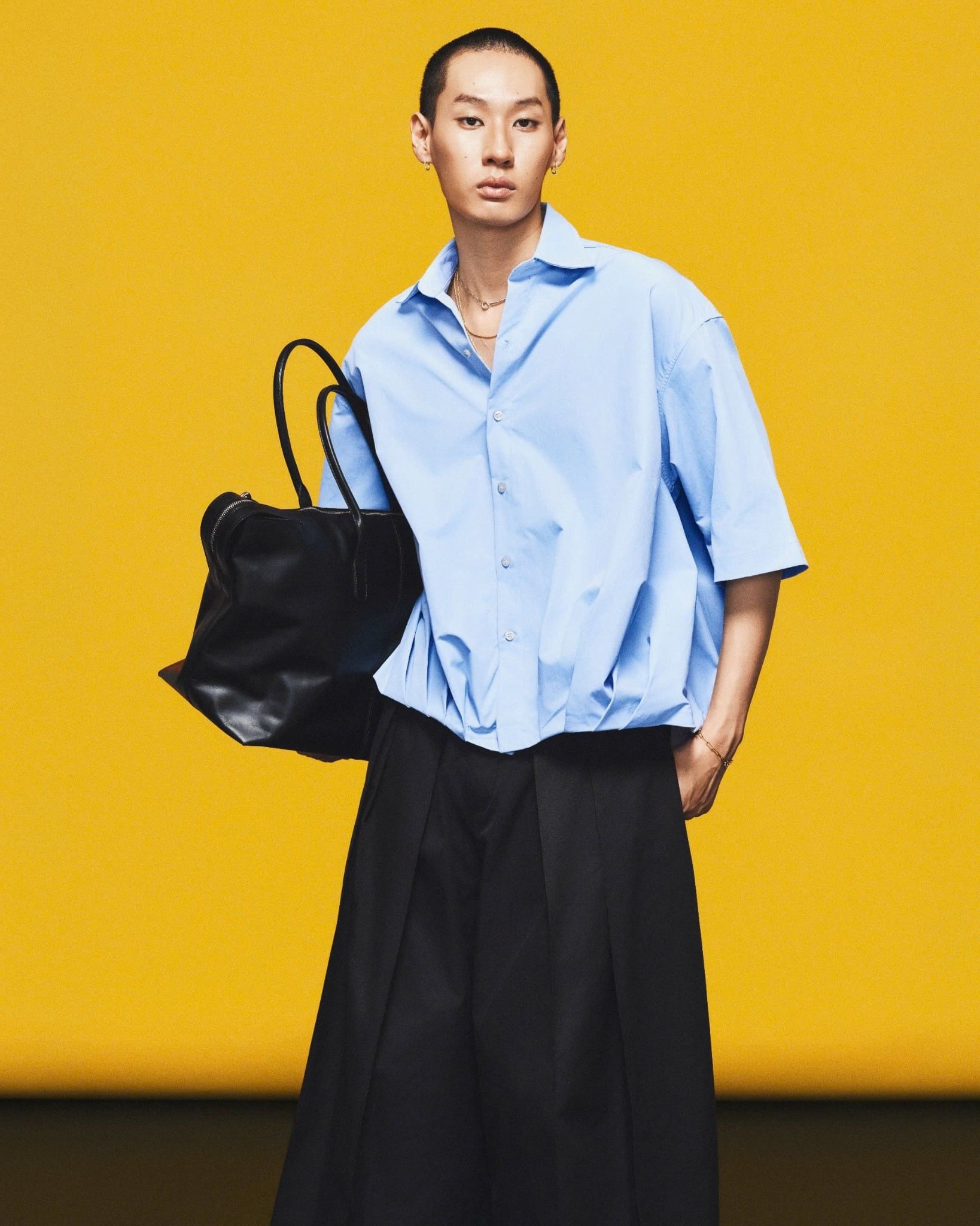  PLEATED OVER SHIRT 