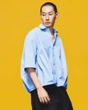  PLEATED OVER SHIRT 