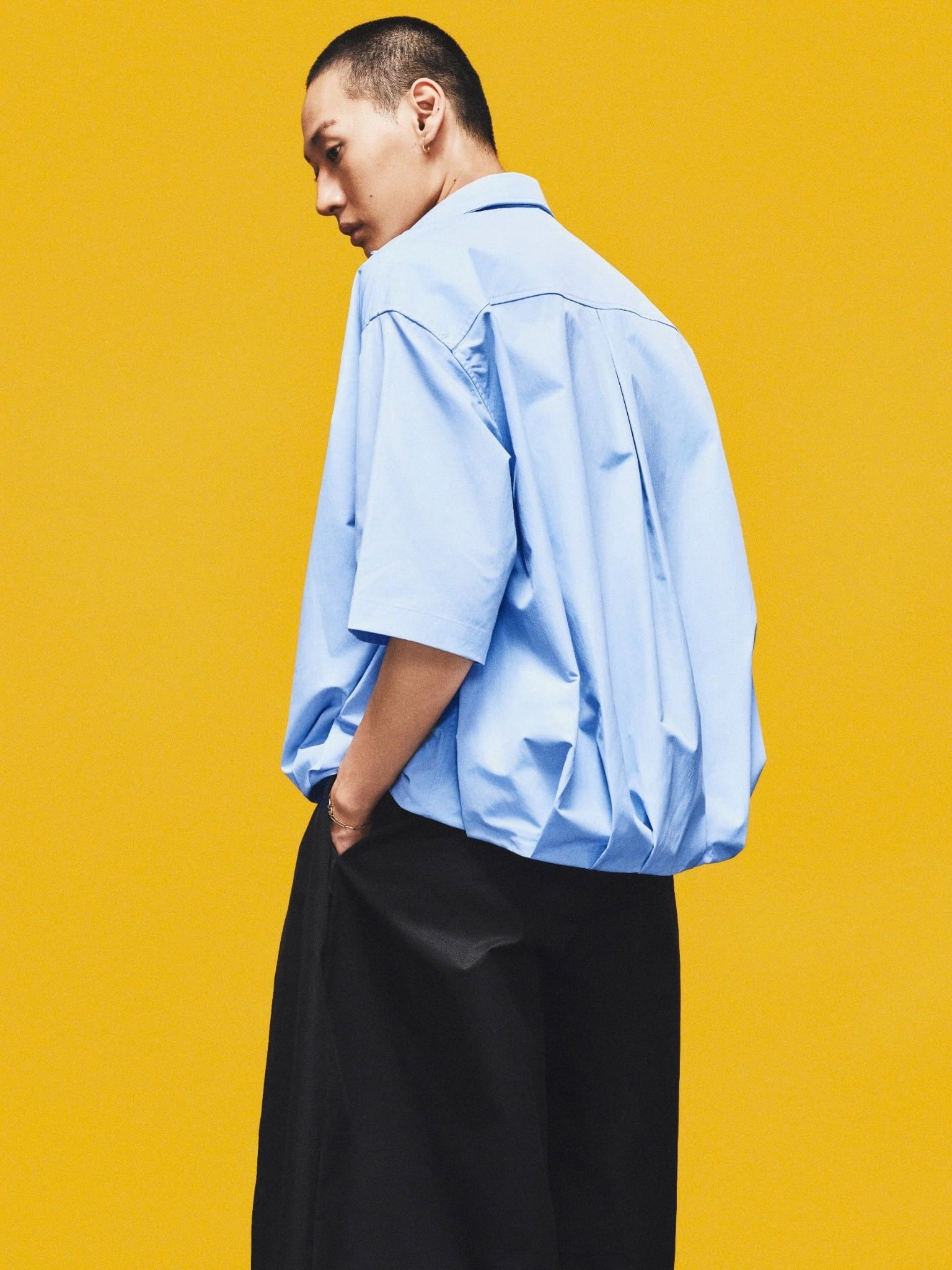  PLEATED OVER SHIRT 