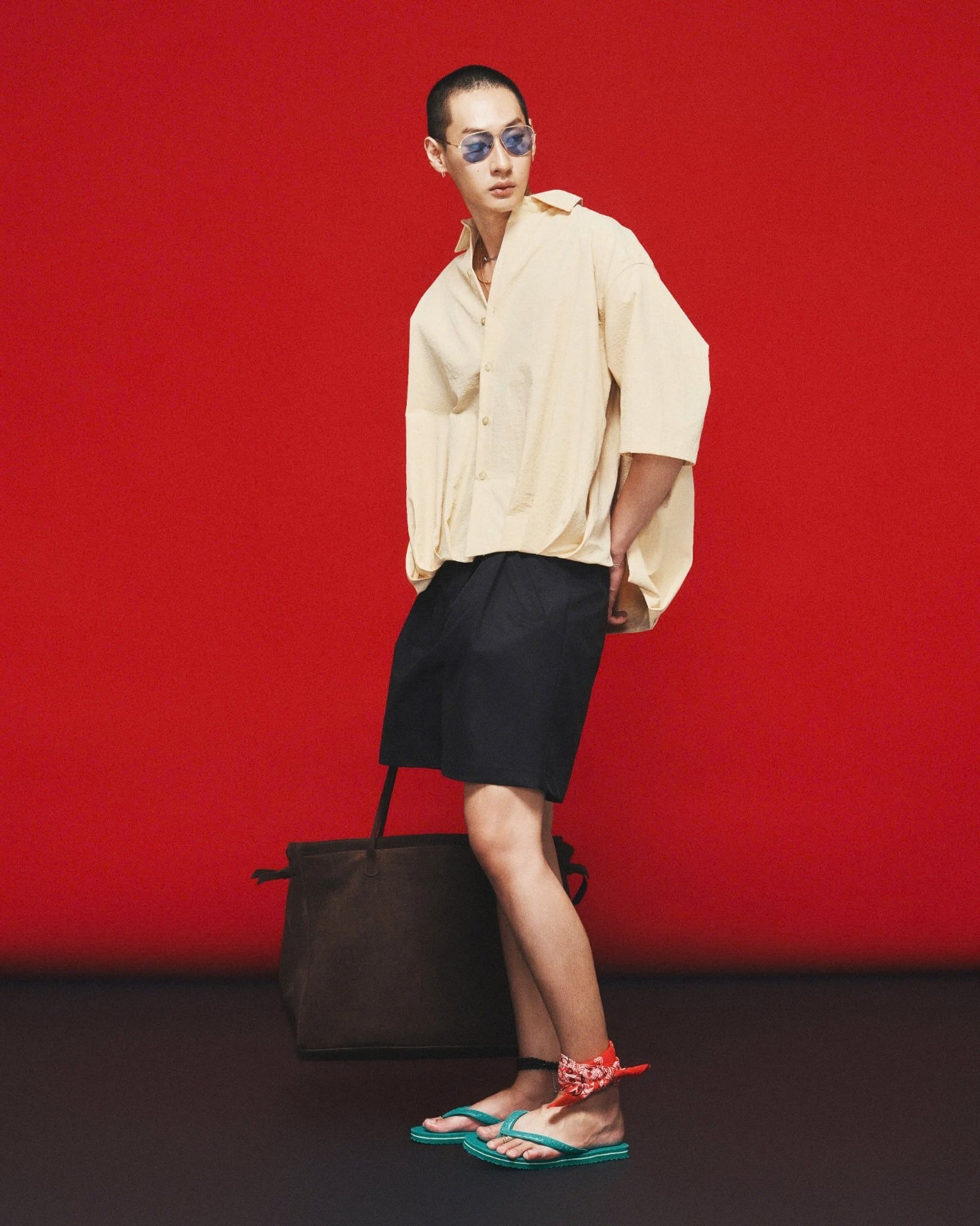  PLEATED OVER SHIRT 
