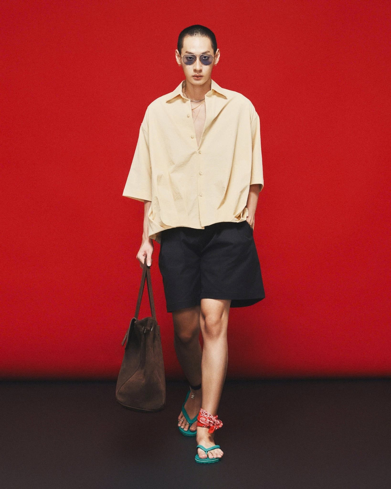  PLEATED OVER SHIRT 