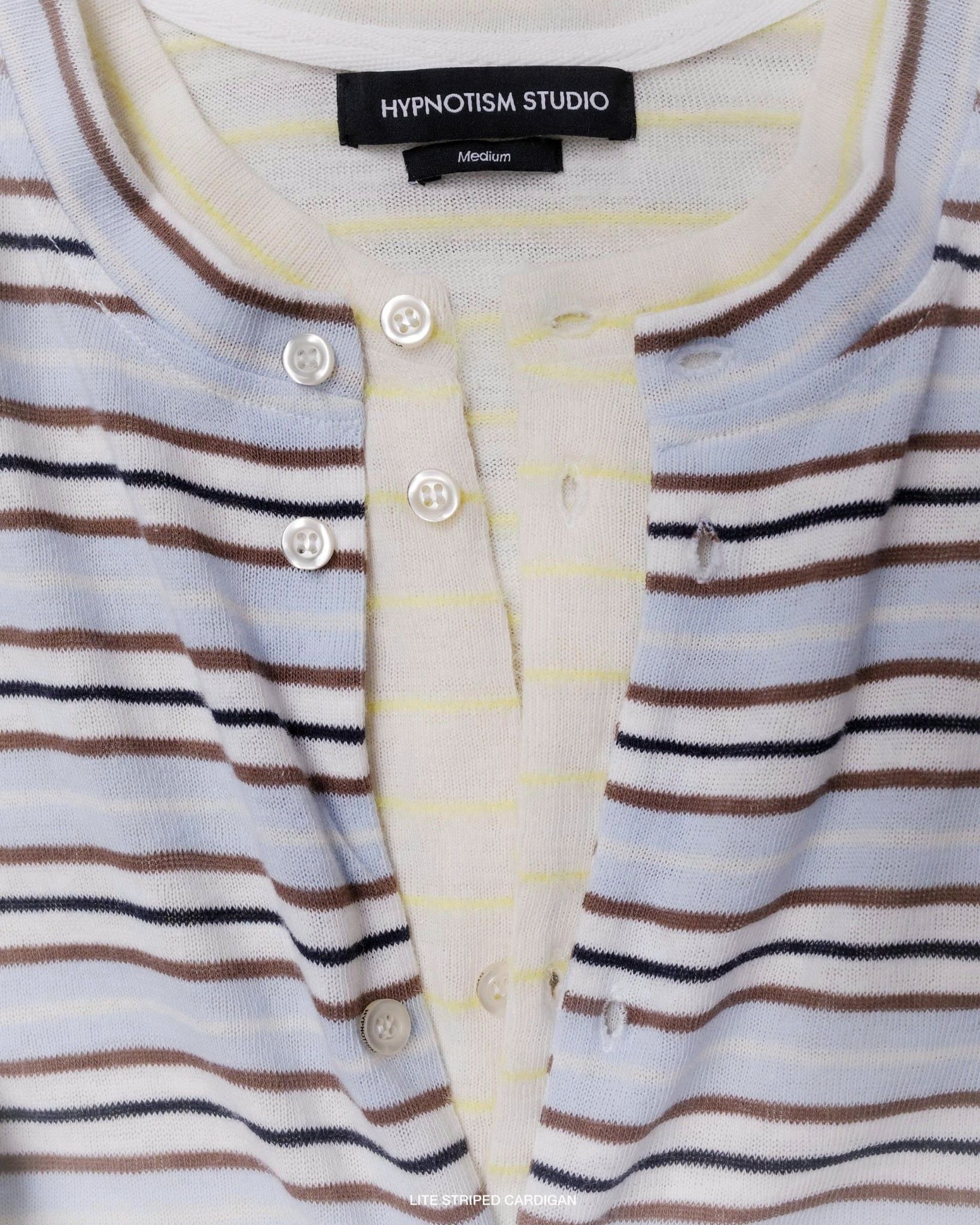  LITE STRIPED CARDIGAN 