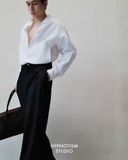  DENIM PLEATED PANTS 