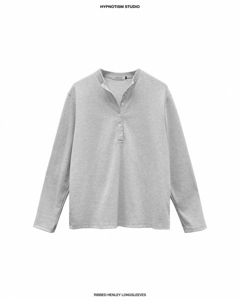  RIBBED HENLEY TOP 