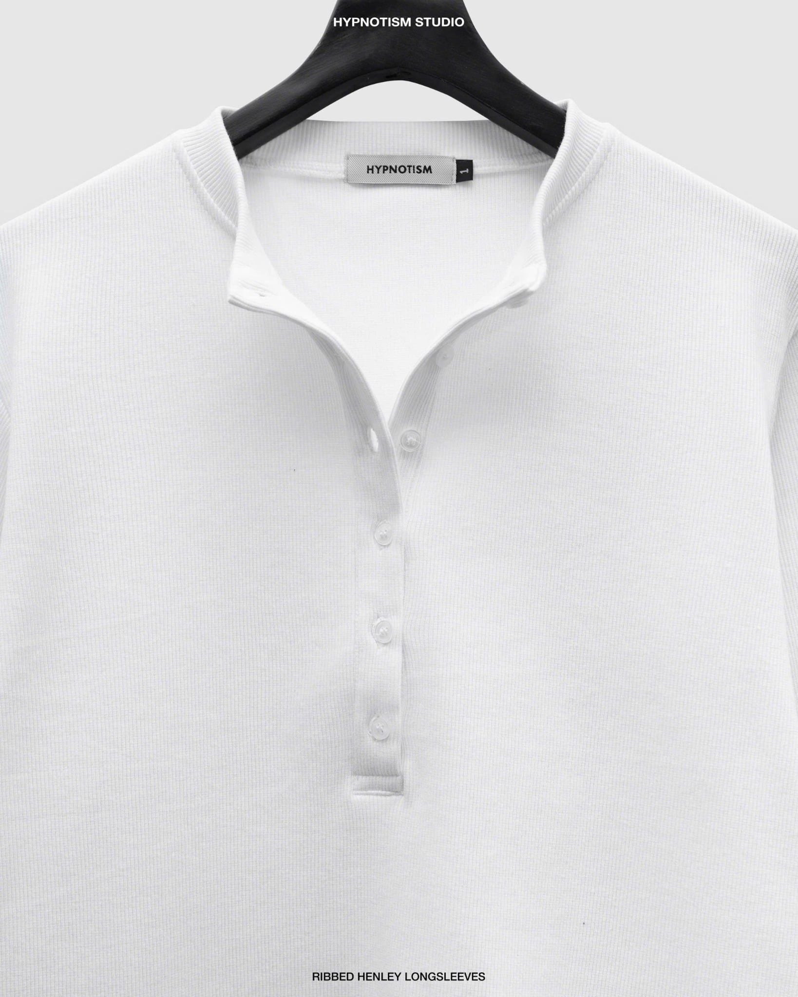  RIBBED HENLEY TOP 
