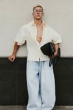  LOOSE FLOW DENIM PANTS 
