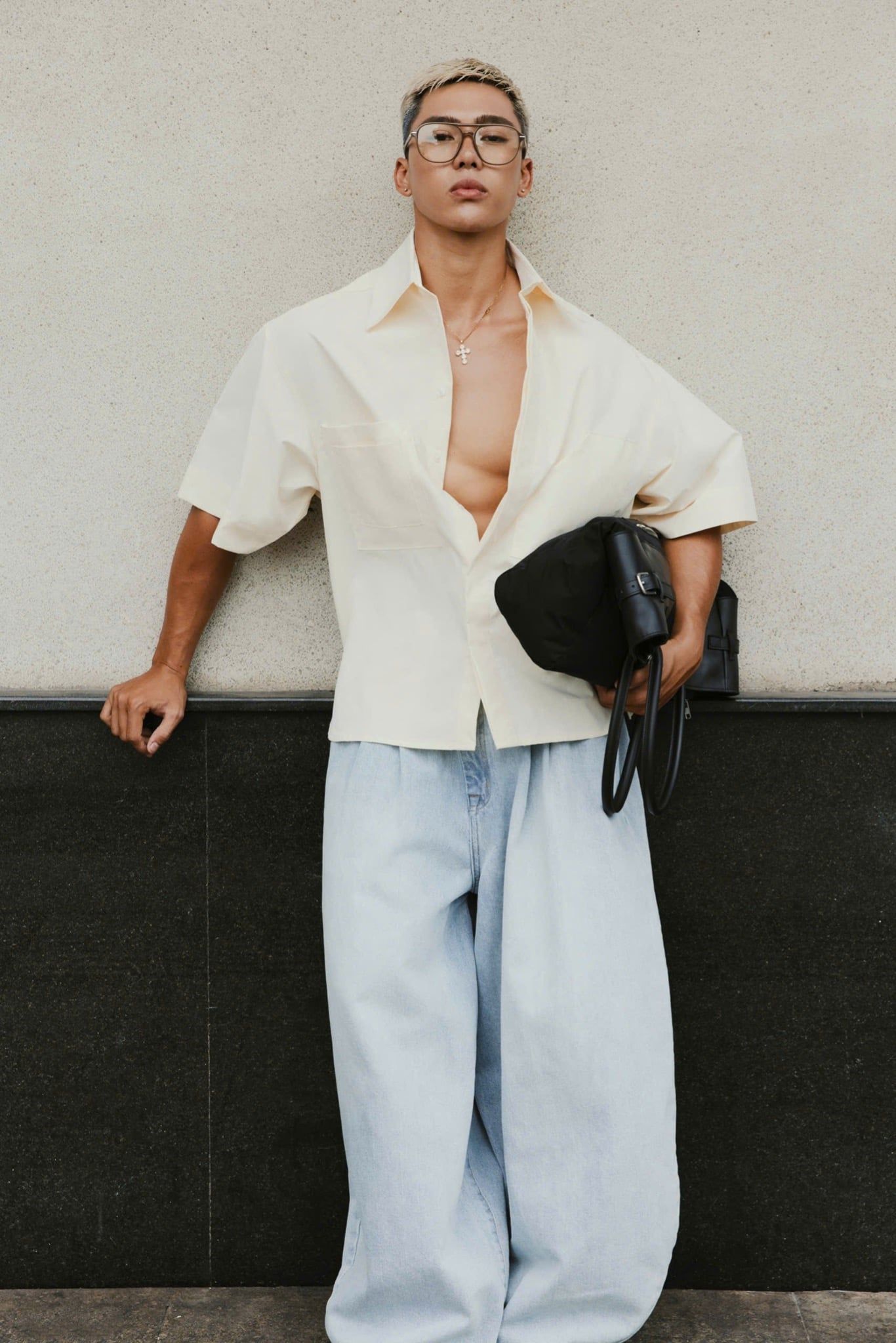  LOOSE FLOW DENIM PANTS 