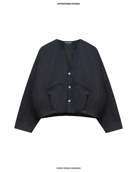  CURVE DENIM CARDIGAN 