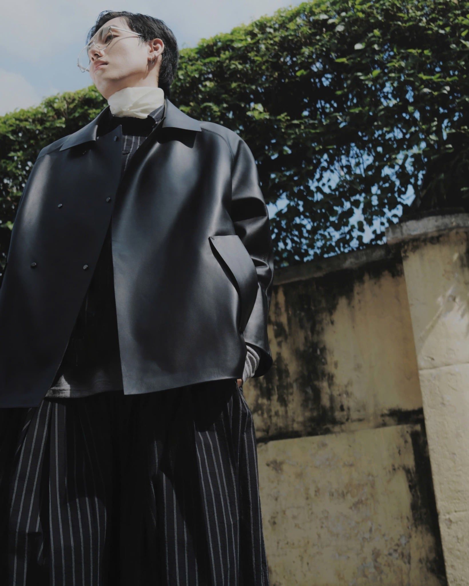  TWIN-ROW LEATHER JACKET 