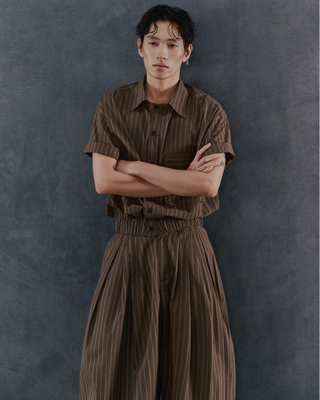  PUFF STRIPED PANTS 