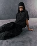  PUFF STRIPED PANTS 