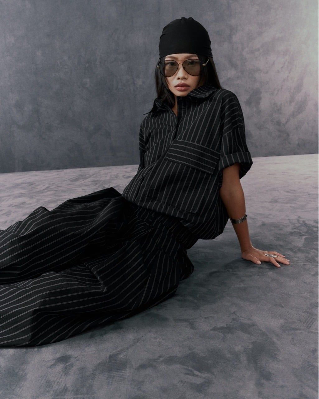  PUFF STRIPED PANTS 