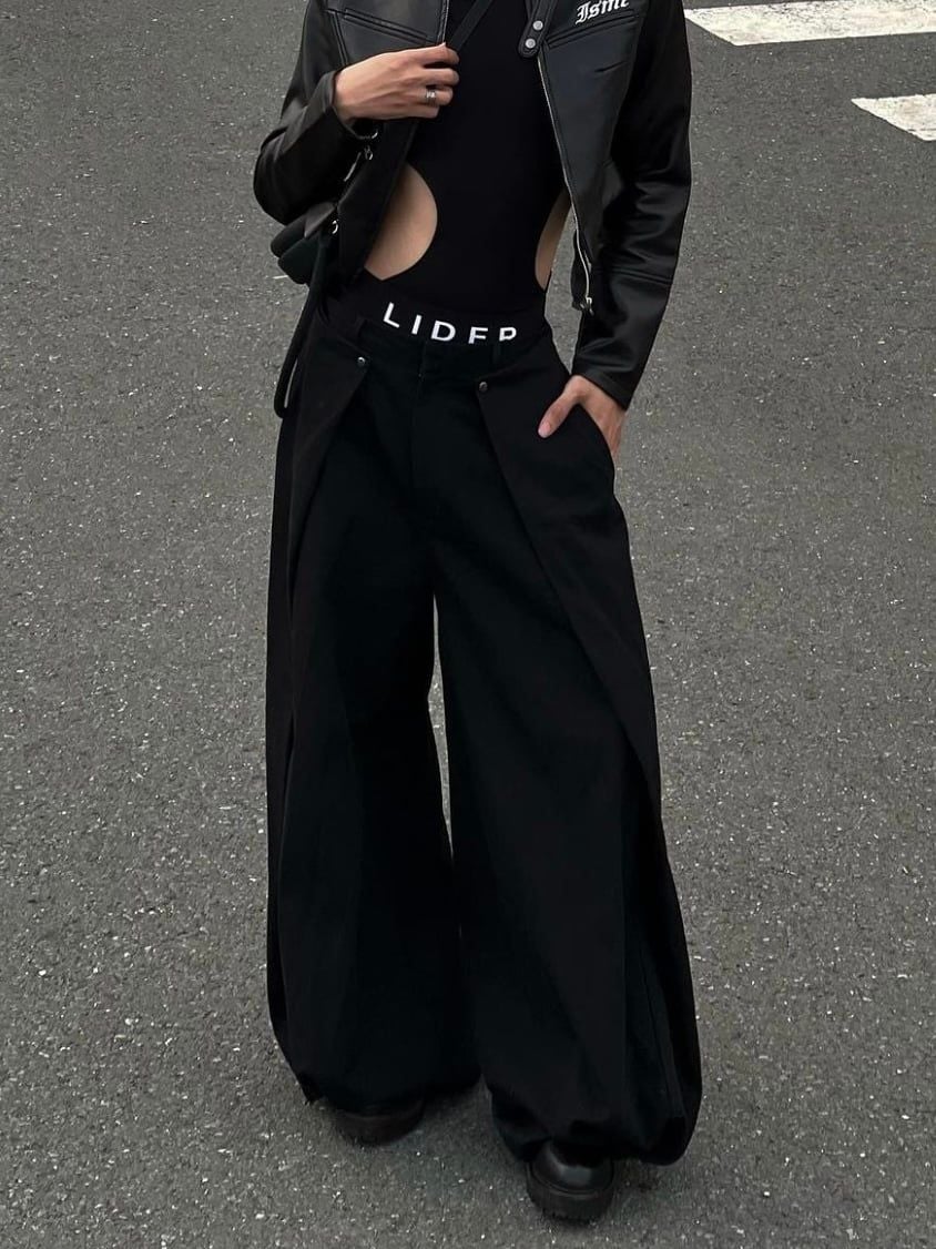  LOOSE WIDE PLEAT PANTS 