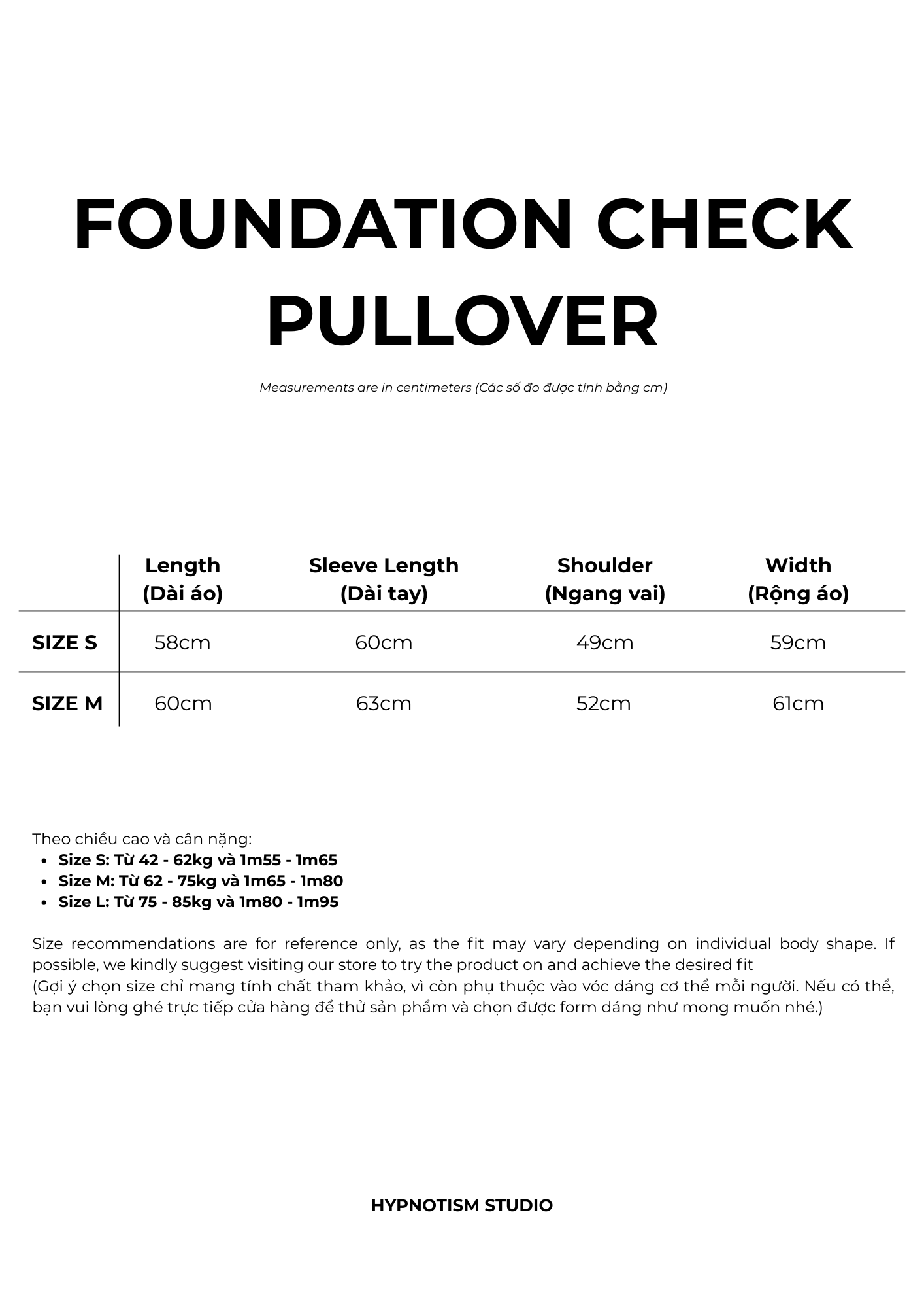  FOUNDATION CHECK PULLOVER 