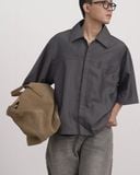  HALF CIRCLE DENIM SHIRT 