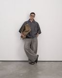  HALF CIRCLE DENIM SHIRT 