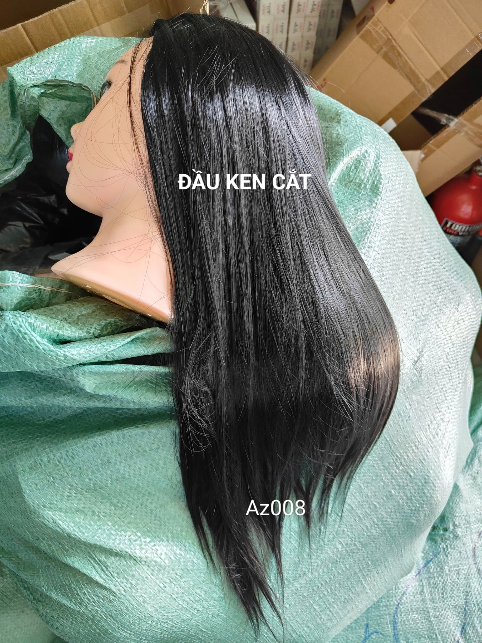 Đầu Ken Cắt Tóc, Đầu Manocanh Cắt Tóc AZ008 - Tái Chế Chất Lượng