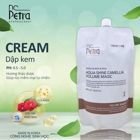 Thuốc Uốn Nóng Petra Hàn Quốc 500ml - Công Nghệ Sinh Học Aqua Shine Camellia