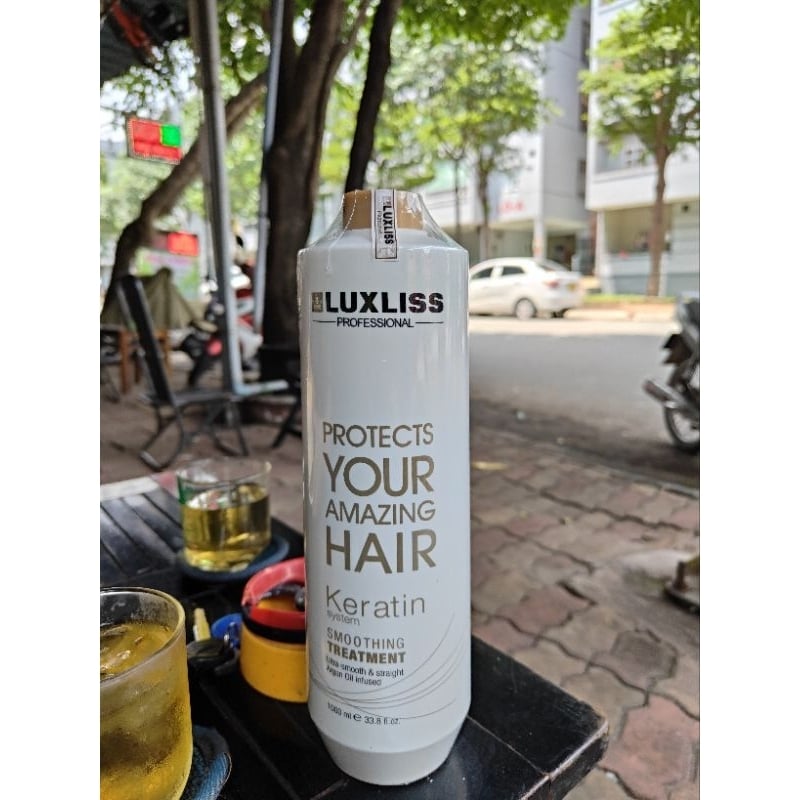 Keratin Luxliss 1000ml phục hồi tóc, làm thẳng tóc hiệu quả giữ nếp lâu dài cho tất cả các loại tóc AZ008