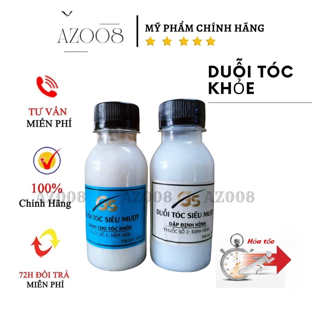 Thuốc ép tóc tại nhà thảo dược, thuốc duỗi tóc tại nhà keratin phục hồi tóc Size nhỏ 200ml AZ008