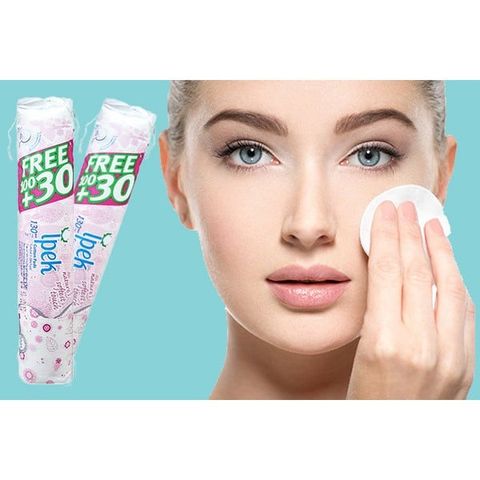 Bông tẩy trang cao cấp Ipek 150 miếng - 100% cotton thiên nhiên