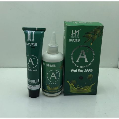 Thuốc nhuộm tóc phủ bạc 16 Power 60ml AZ008 - Nâu socola, hạt dẻ, tây với tinh chất olive