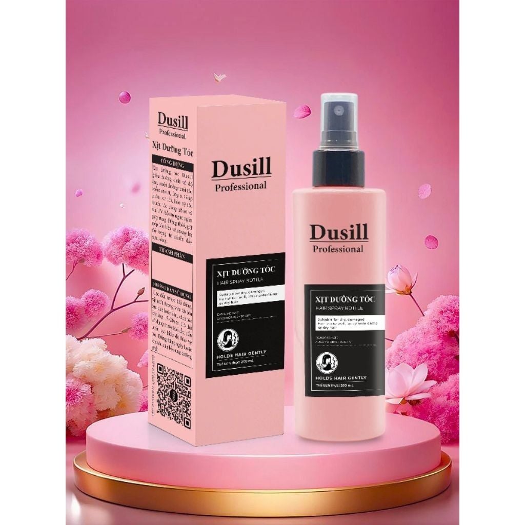 Xịt Dưỡng Tóc Vitamin Hương Hoa Hồng Dusill 200ml - Chăm Sóc Tóc Hư Tổn