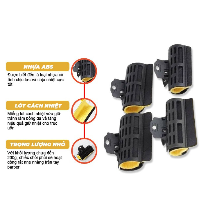 Kẹp bông trục cách nhiệt uốn nóng setting kỹ thuật số AZ008 - Chống ngấn