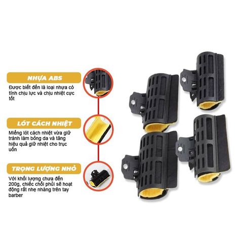 Kẹp bông trục cách nhiệt uốn nóng setting kỹ thuật số AZ008 - Chống ngấn