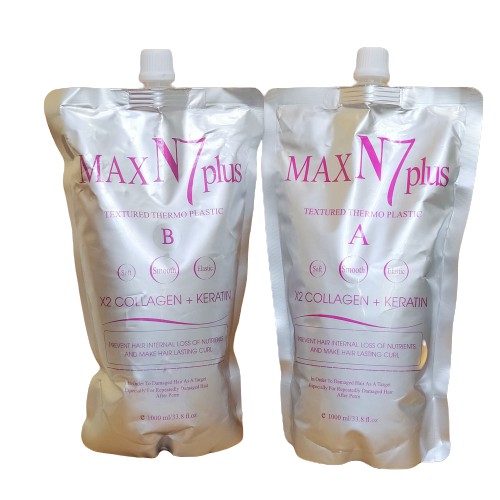 Thuốc Uốn Tóc Xoăn Nóng Max N7 Plus X2 Collagen Keratin 1000ml