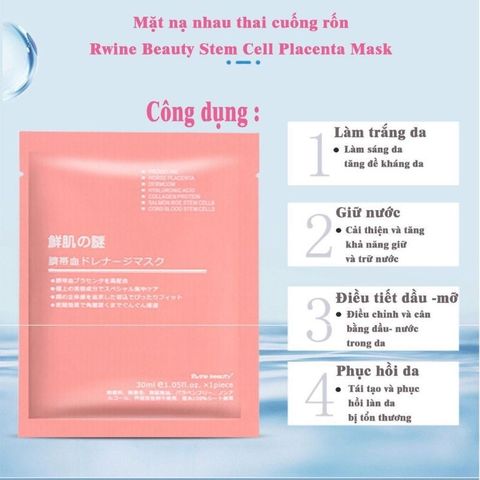 Mặt Nạ Nhau Thai Cừu Tế Bào Gốc - Combo 3 Gói Cấp Ẩm Dưỡng Da AZ008