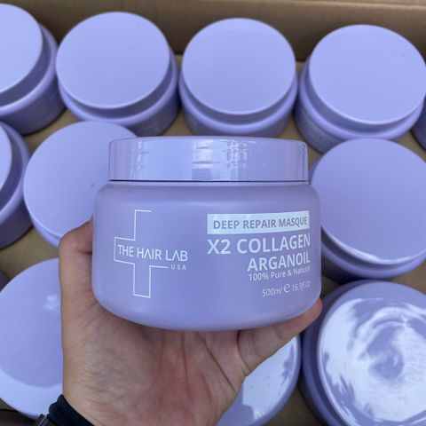 Dầu hấp tóc Collagen THE HAIR LAB DEEP REPAIR MASQUE 500ml - Phục hồi tóc hư tổn