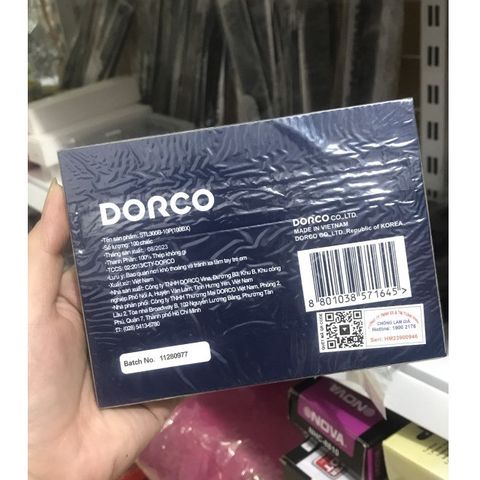 Lưỡi Dao Cạo Râu DORCO TITAN Chính Hãng - Hộp 100 Lưỡi AZ008