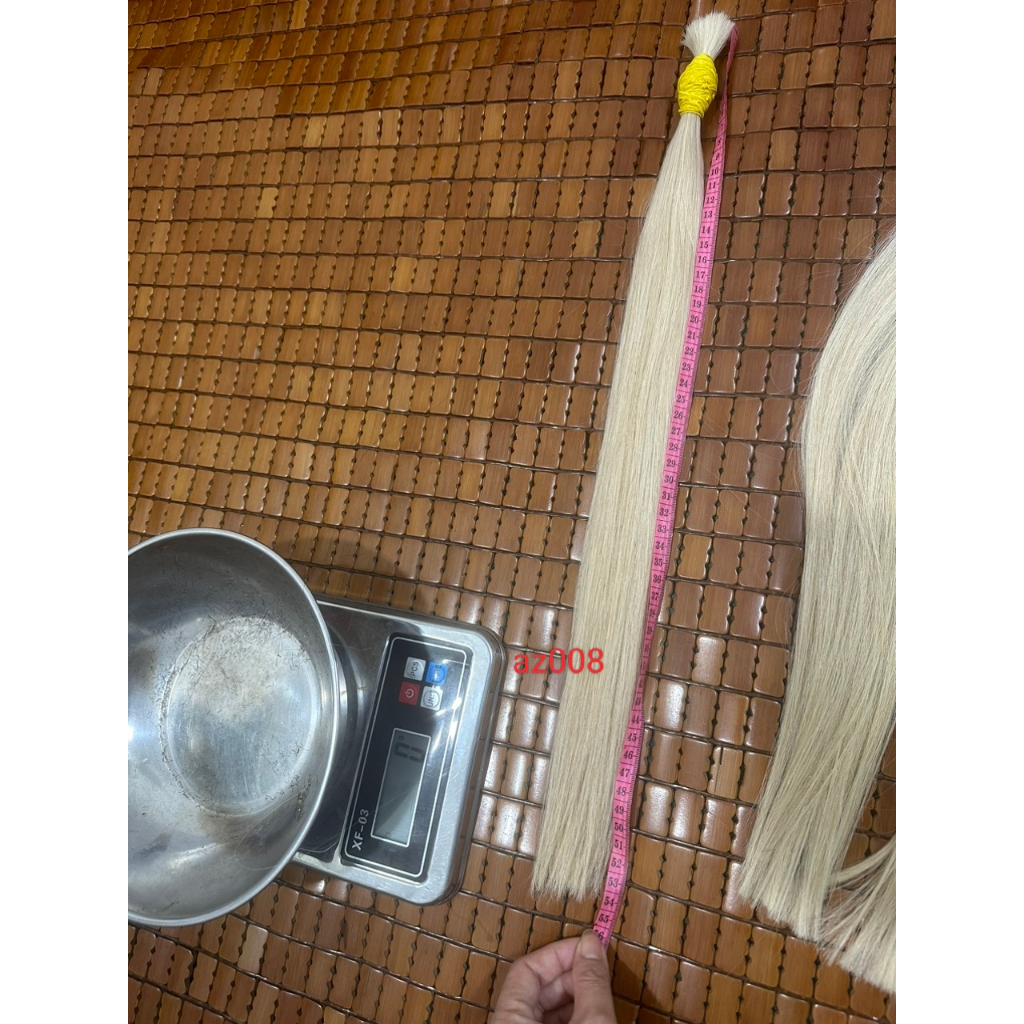Tóc Nối Thật 100% Đủ Độ Dài 50-70cm, Tóc Tẩy Sẵn Hàng Chuẩn Đẹp
